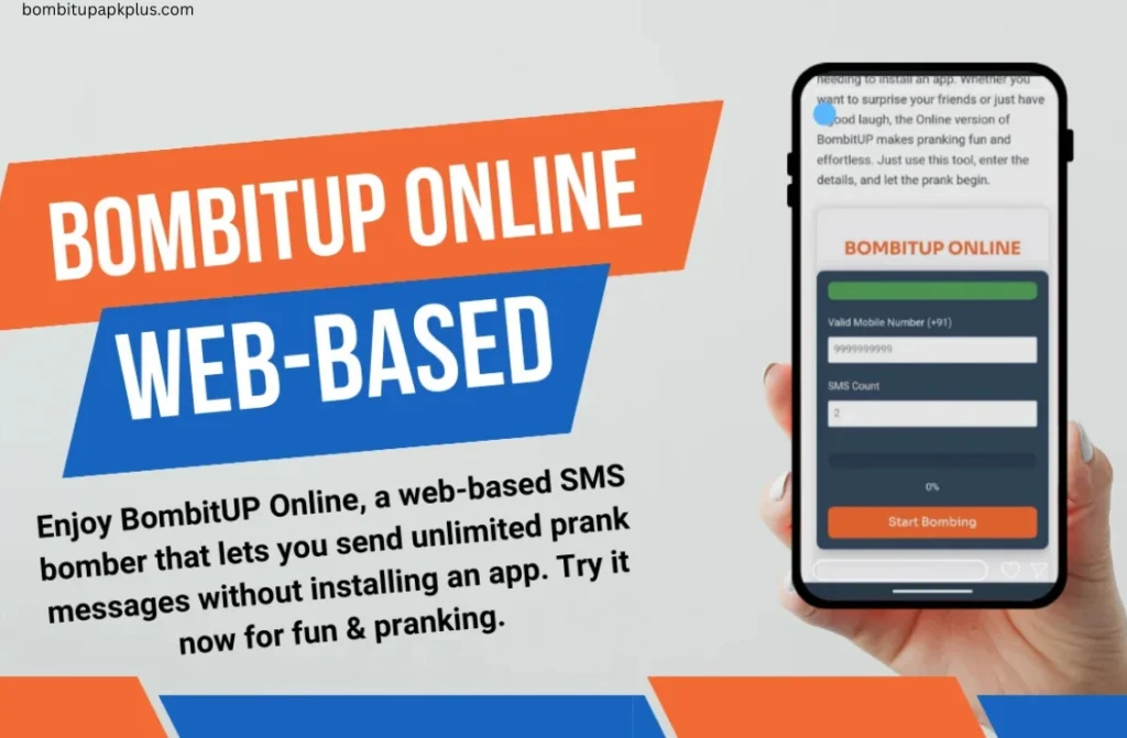 BOMBITUP ONLINE 1 No need to download apps anymore. Just enter a number and send messages directly from your browser.